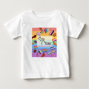 Camiseta Para Bebê Colorida Michigan Disability Rights Coalition T
