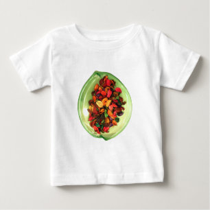 Camiseta Para Bebê Colorida Potpourri: Uma Tela Nacional