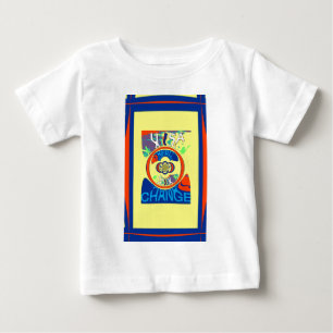 Camiseta Para Bebê Colorida USA Change: Uma Design festiva