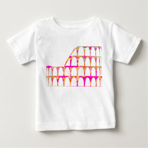 Camiseta Para Bebê Colosso - Textura Colorido