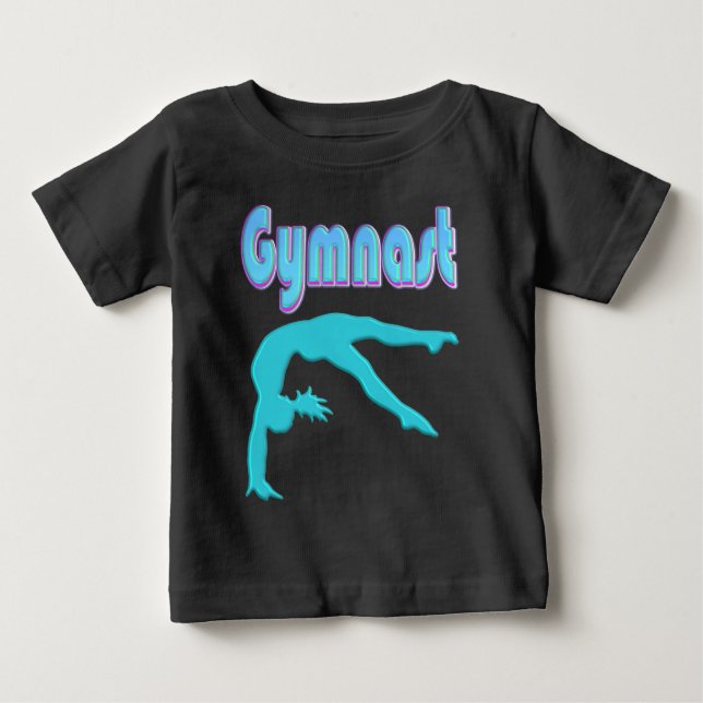 Camiseta Para Bebê Coluna do Gymnast Back Handspring Passo Para Fora  (Frente)