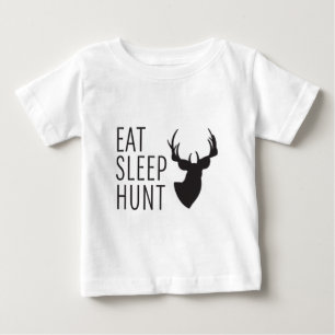 Camiseta Para Bebê Coma a caça do sono