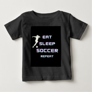 CAMISETA PARA BEBÊ COMA A REPETIÇÃO DO SOQUETE DE SONO