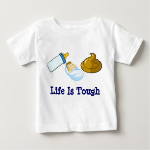 Camiseta Para Bebê Coma o tombadilho do sono, vida é resistente