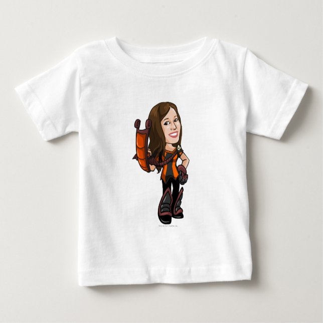 Camiseta Para Bebê Comastar assombrou o jogador dos funcionarios das (Frente)