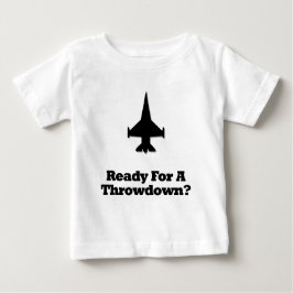 Camiseta Para Bebê Combater O Jato Pronto Para Um Thdown