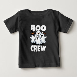 Camiseta Para Bebê Combinação da Família Boo Crew Halloween