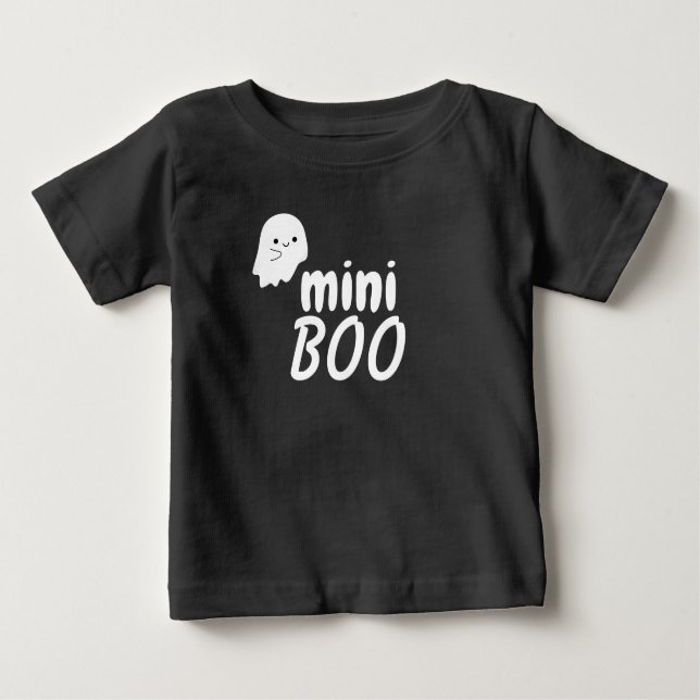 Camiseta Para Bebê Combinação da Família Fantasma do Mini BOO Hallowe (Frente)