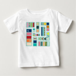 Camiseta Para Bebê Combinação Moderna do Século médio