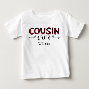Camiseta Para Bebê Combinação Personalizada da Família de Tripulan