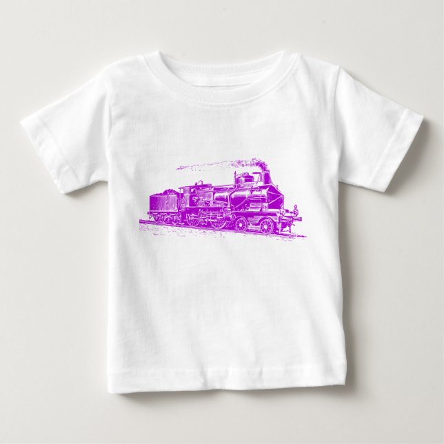 Camiseta Para Bebê Comboio 03 - Roxo (Frente)