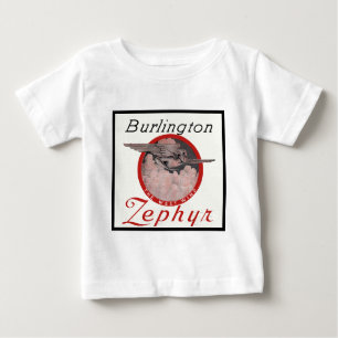 Camiseta Para Bebê Comboio Burlington Zephyr
