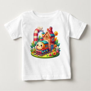 Camiseta Para Bebê Comboio de brinquedo para bebê-68959