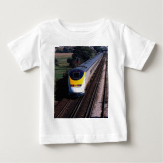 Camiseta Para Bebê Comboio de passageiros Eurostar