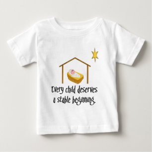 Camiseta Para Bebê Começo estável