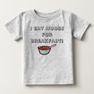 Camiseta Para Bebê Comedor de NOOB