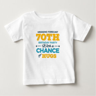 Camiseta Para Bebê comemoração do 70
