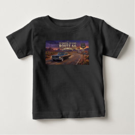Camiseta Para Bebê Comemorando 100 Anos: Rota 66