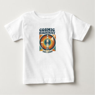 Camiseta Para Bebê Comic Highway – Diversão Pop Art para Fãs de Quadr
