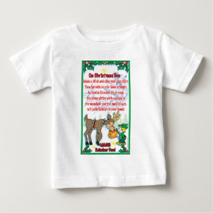 Camiseta Para Bebê Comida mágica da rena