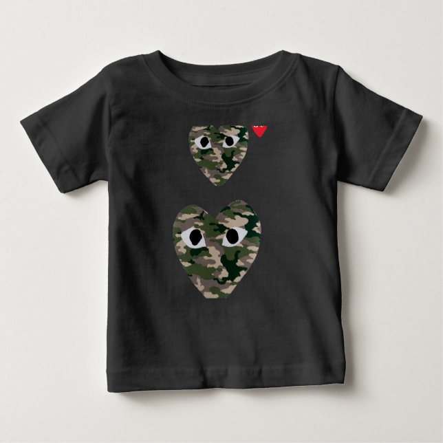 Camiseta Para Bebê Comme-DES-GARÇONS-Play T-Shirt (Frente)