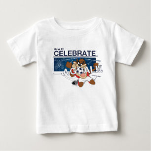 Camiseta Para Bebê Como Celebrar um Gol com o TAZ™