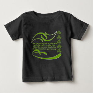 Camiseta Para Bebê Como o calor da benção irlandesa suntuosa