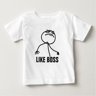 Camiseta Para Bebê Como o chefe