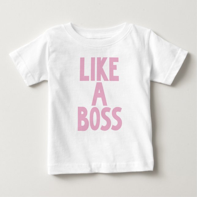 CAMISETA PARA BEBÊ COMO UM CHEFE CAÇOA O T-SHIRT (Frente)