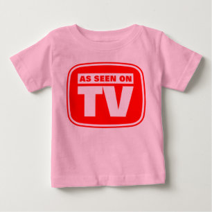Camiseta Para Bebê Como visto na TV - personalizado