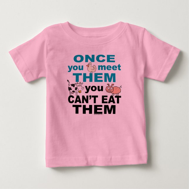 Camiseta Para Bebê Compaixão Animal (Frente)