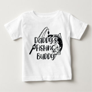 Camiseta Para Bebê Companheiro de Pesca do Pai
