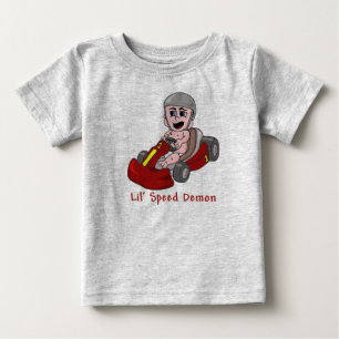 Camiseta Para Bebê Competir vai bebê de Kart