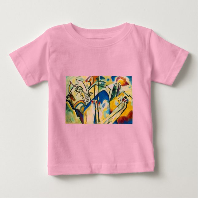 Camiseta Para Bebê Composição IV de Kandinsky (Frente)