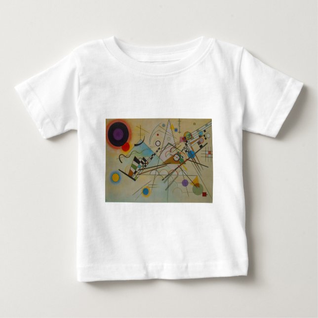 Camiseta Para Bebê Composição VIII de Kandinsky (Frente)