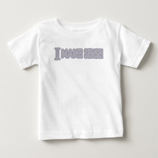 Camiseta Para Bebê Comprar "Make Sense" de Design de Expressão Bela (Frente)
