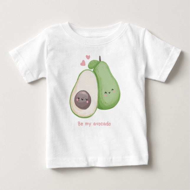 Camiseta Para Bebê Comprar meu abacado (Frente)