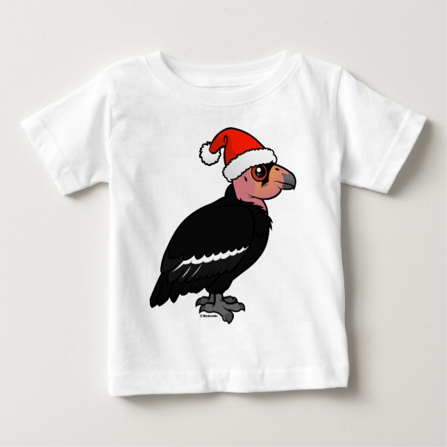 Camiseta Para Bebê Condor da Califórnia de Natal (Frente)