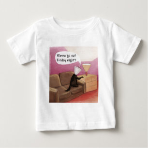 Camiseta Para Bebê Cone de Cachorro Namoro Cartoon Engraçado