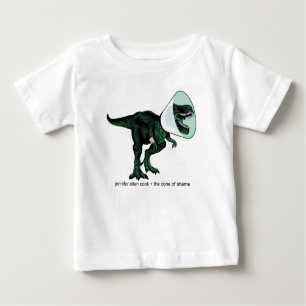 Camiseta Para Bebê Cone de T-Rex do bebê T da vergonha 2