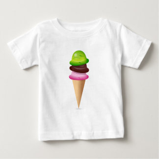 Camiseta Para Bebê Cone sorvete