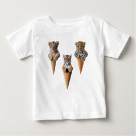 Camiseta Para Bebê Cones de Gatos Grandes