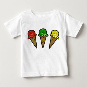 Camiseta Para Bebê Cones de Sorvete #3