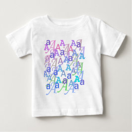 Camiseta Para Bebê Confete de Letras "A"