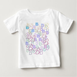 Camiseta Para Bebê Confete de Letras "B"