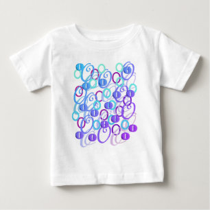 Camiseta Para Bebê Confete de Letras "O"