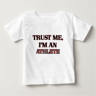 Camiseta Para Bebê Confie que eu mim é um atleta