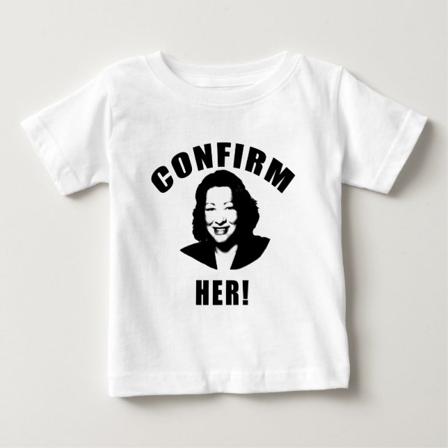 Camiseta Para Bebê Confirmar seus produtos (Frente)
