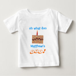 Camiseta Para Bebê Conjunto de 1º aniversário para meninos - personal