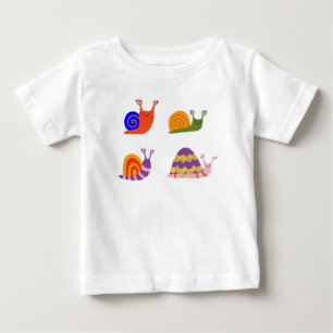 Camiseta Para Bebê Conjunto de Bebê Caracóis Fofos - Body Infantil En